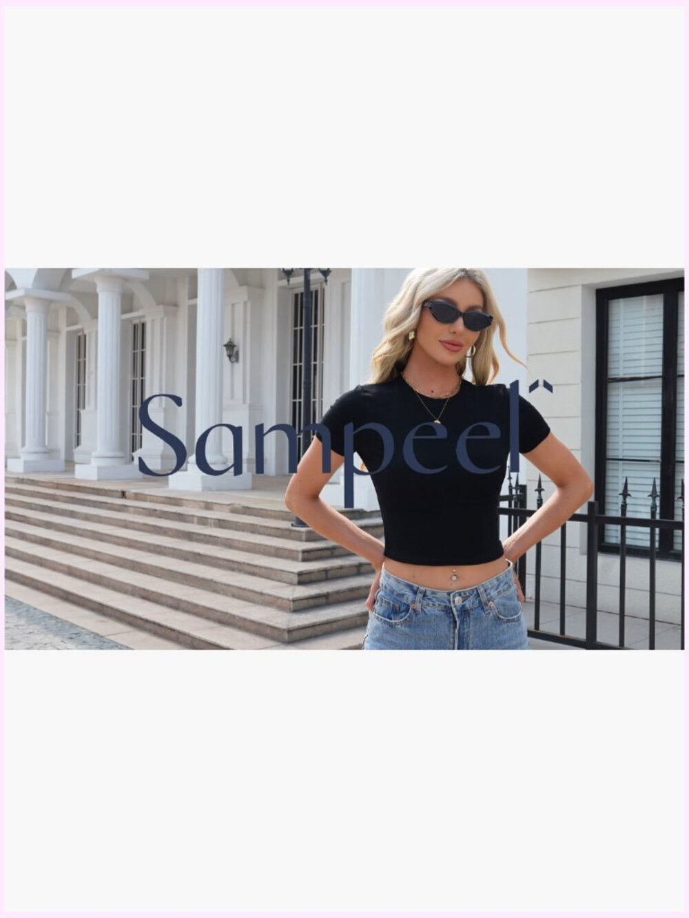 Crop Top for Women Summer Trendy Tight Tshirts 2024 Slim Fit - Picture 7 of 7